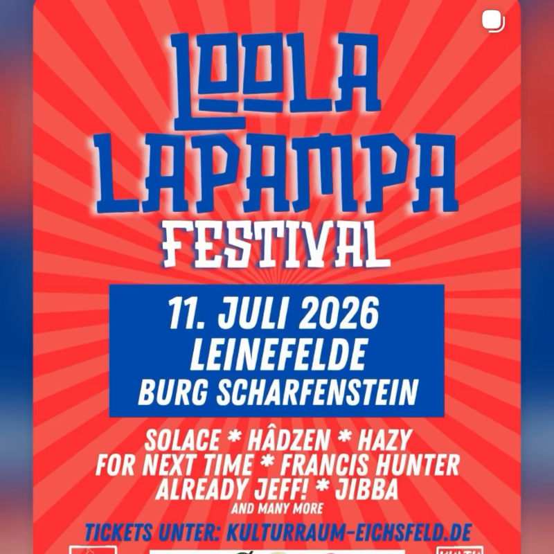 Tickets Loolalapampa Festival 11.07.2026