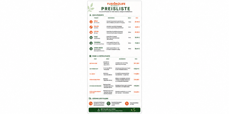 Preisliste 