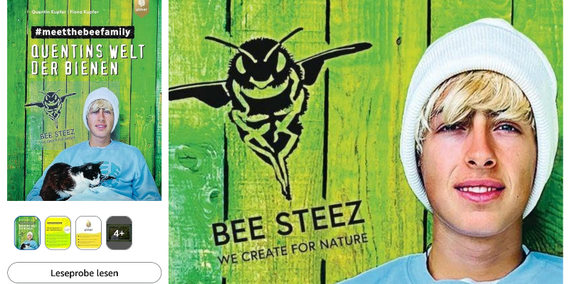Unser Buch:  #meetthebeefamily - Quentins Welt der Bienen