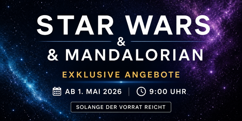 STAR WARS ANGEBOTE AB 1. MAI 9:00