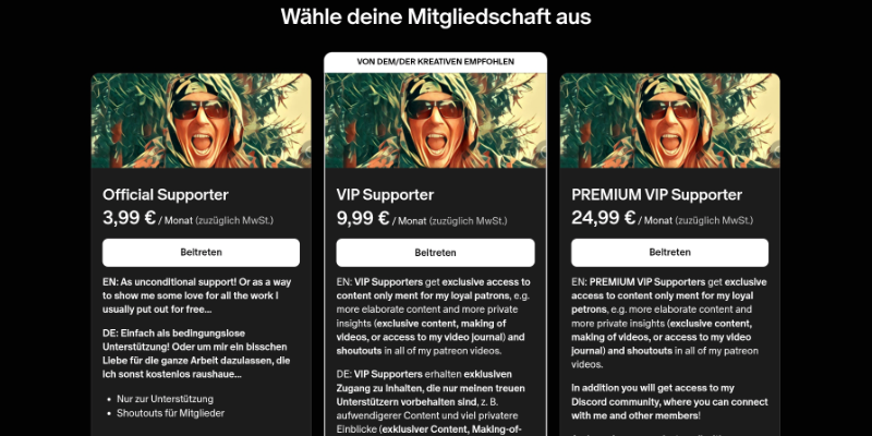 Support My Work @ Patreon