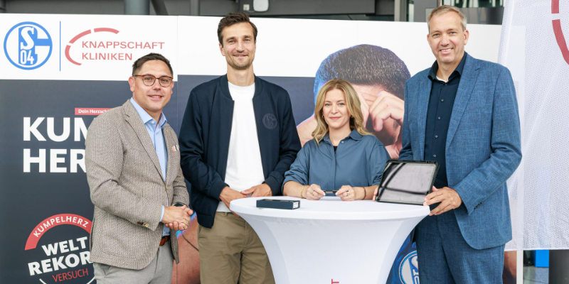 Kumpelherz: FC Schalke 04 und Knappschaft Kliniken bringen Herzvorsorge ins Stadion 