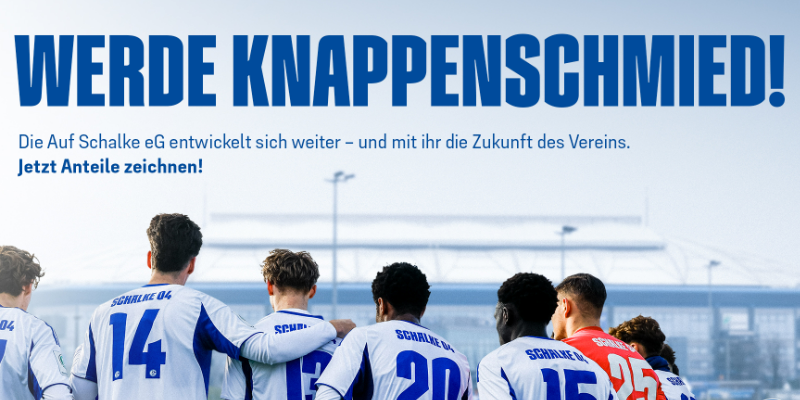 Auf Schalke eG – Die Fördergenossenschaft: Jetzt Anteile zeichnen!