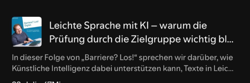 Podcast #43 Barriere? Los!