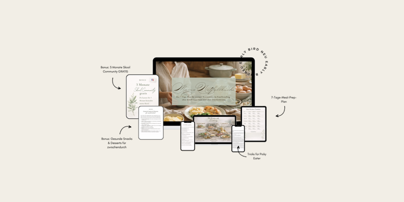 Die Mama-Notfallküche - Der 7-Tage-Plan für weniger Essensstress im Familienalltag - ohne Ernährungschaos und ohne Überforderung