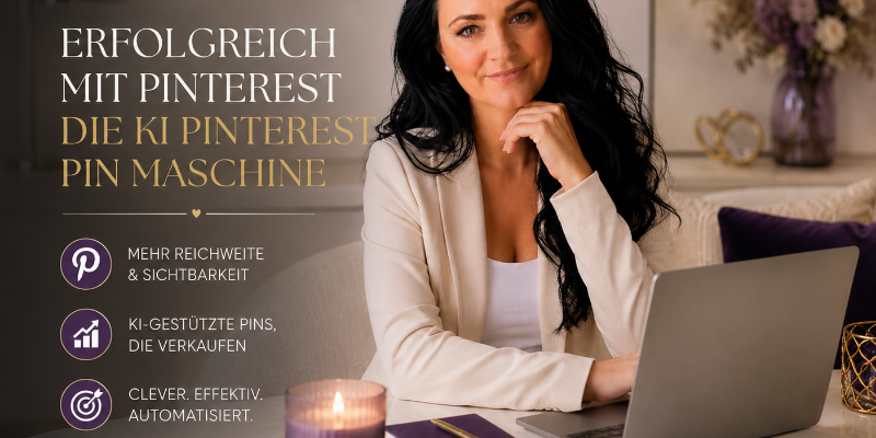 Pinterest verstehen & anwenden. Alles zusammengefasst & verständlich erklärt findest du im kostenfreien Freebie hier zum downloaden!