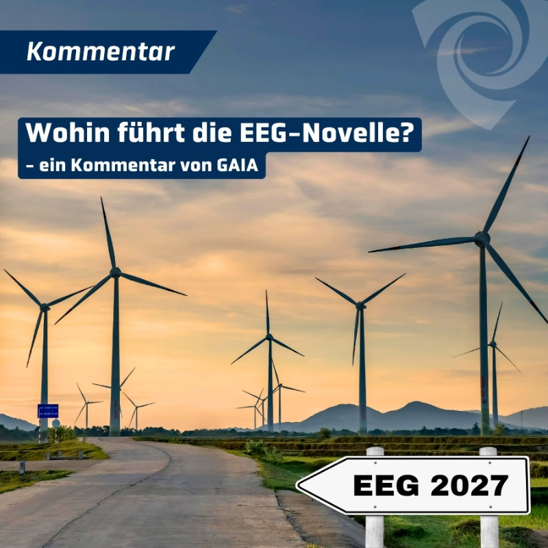 GAIA kommentiert den Referentenentwurf zum EEG 2027
